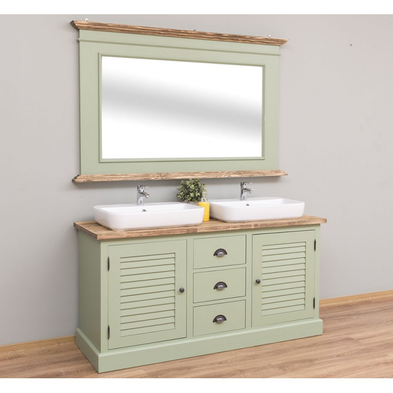 Provance fürdőszoba szekrény tükörrel