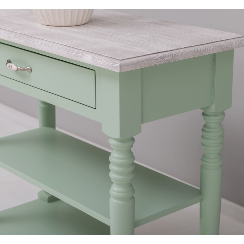 Provance elemes fenyőfa konyhabútor-konyhasziget, tálaló