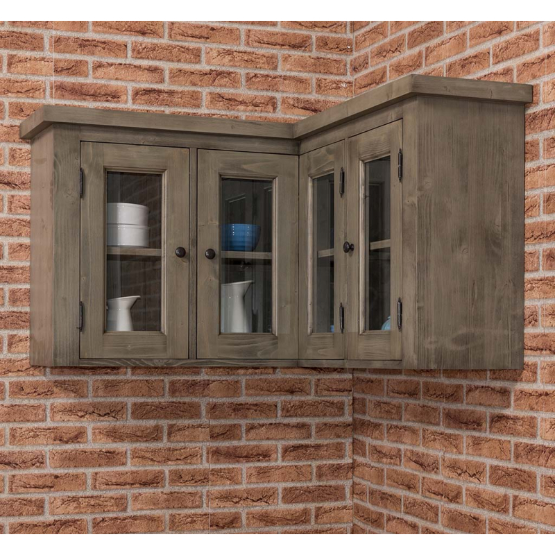 Provance elemes fenyőfa konyhabútor-felső elem