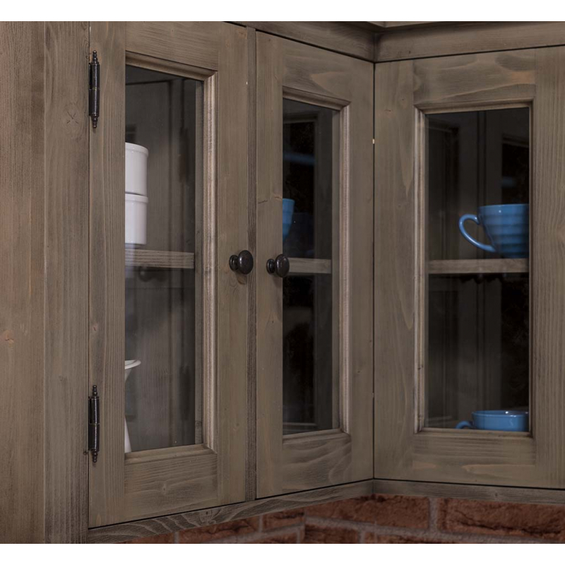 Provance elemes fenyőfa konyhabútor-felső elem