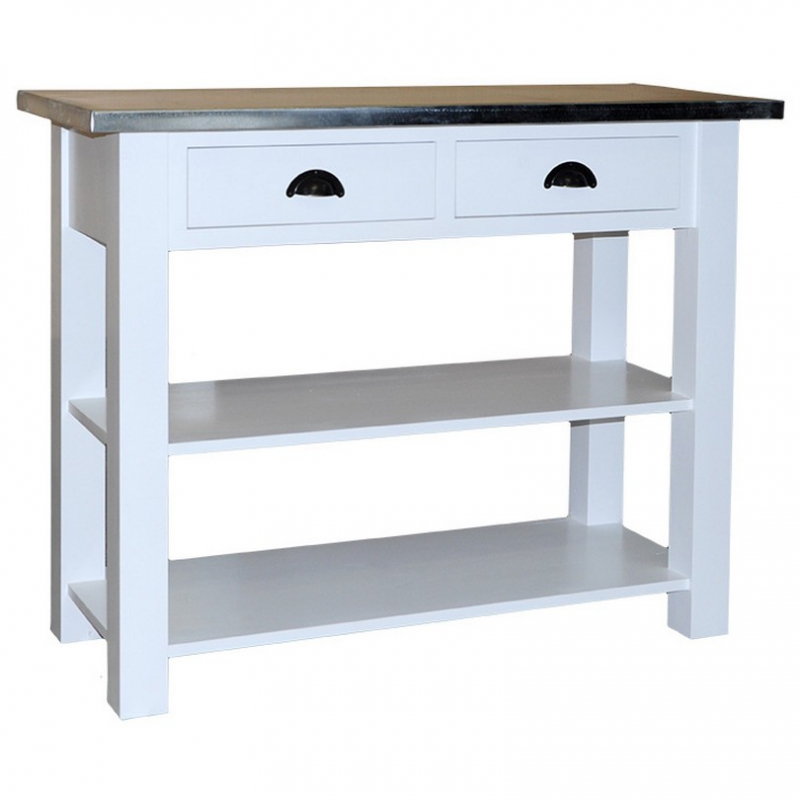 Provance elemes fenyőfa konyhabútor-konyhasziget, tálaló