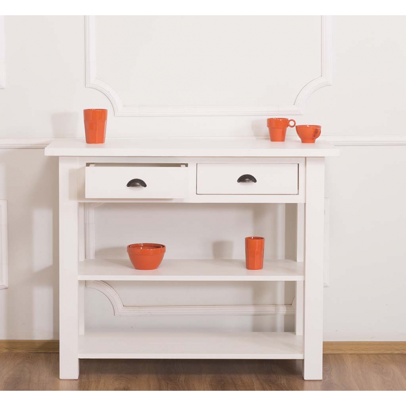 Provance elemes fenyőfa konyhabútor-konyhasziget, tálaló