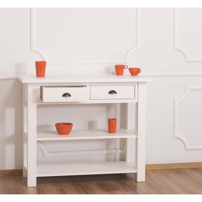 Provance elemes fenyőfa konyhabútor-konyhasziget, tálaló